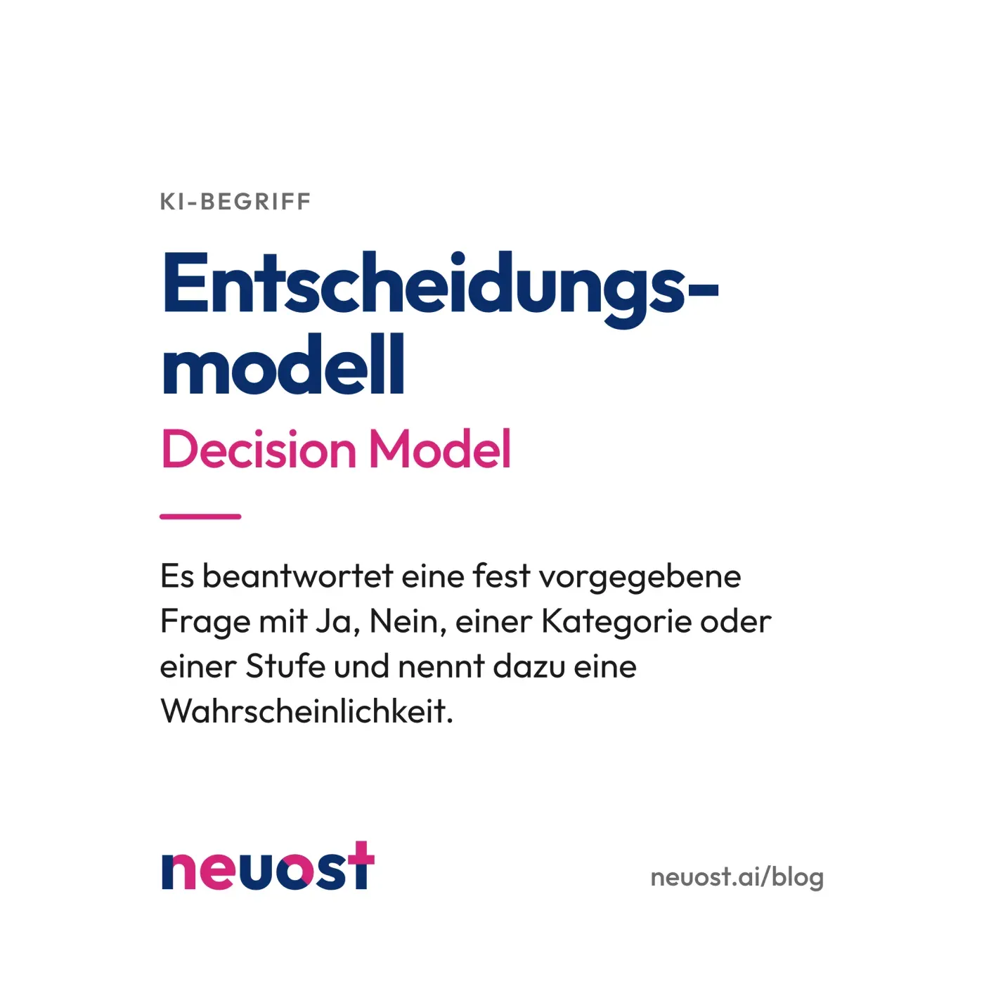Entscheidungsmodelle im Unternehmen am Beispiel Posteingang. Titelbild erklärt den Begriff Entscheidungsmodell in einem Satz